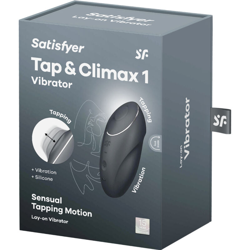 SATISFYER - TAP & CLIMAX 1 VIBRATORE LAY-ON GRIGIO