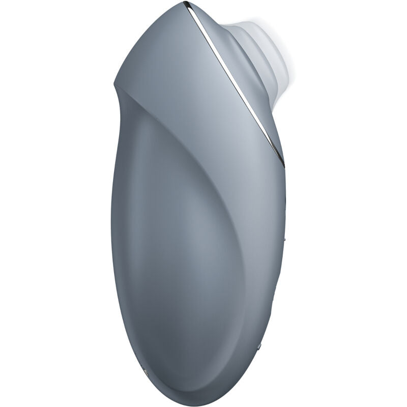 Satisfyer Tap & Climax Vibratore Clitorideo Lay-On Grigio - immagine 2