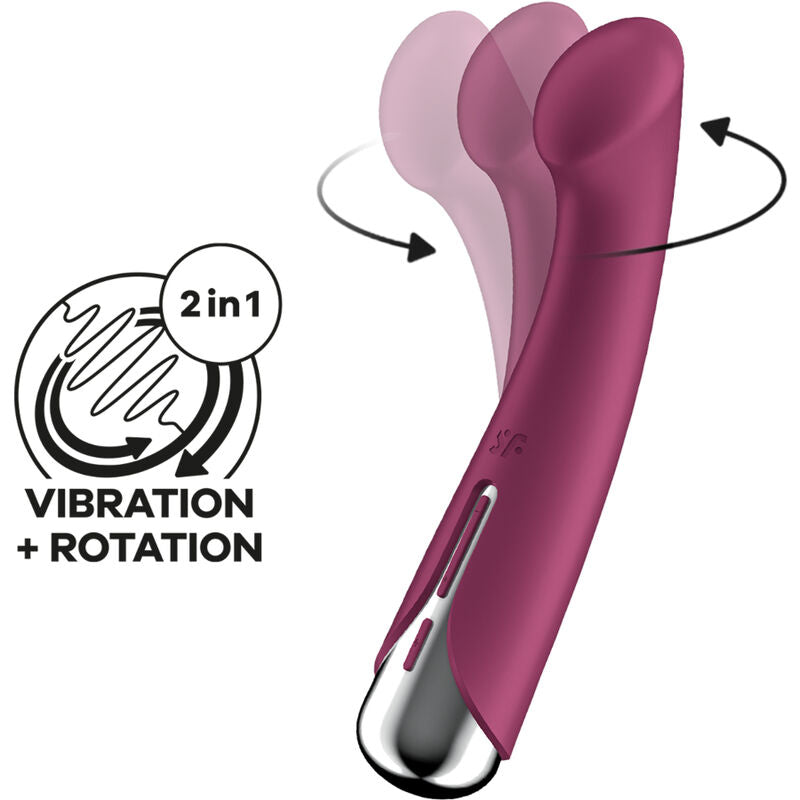 Satisfyer Spinning G-Spot 1 Vibratore Rotante Premium Rosso - immagine 4