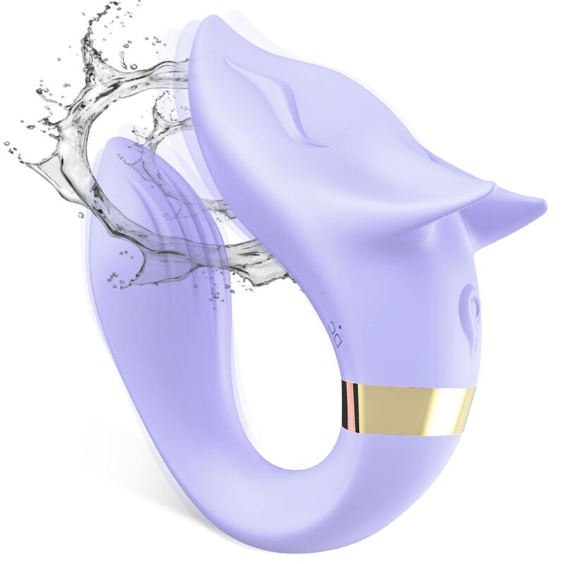 Vibratore per Coppia Fox con Telecomando in Silicone Viola - immagine 2