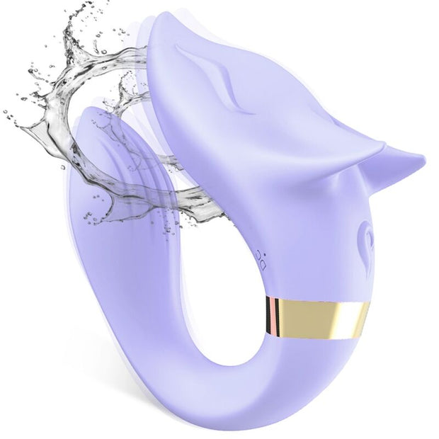 Vibratore per Coppia Fox con Telecomando in Silicone Viola - immagine 2