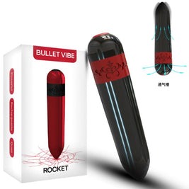 Rocket Bullet Vibratore con Telecomando in Silicone Nero - immagine 5