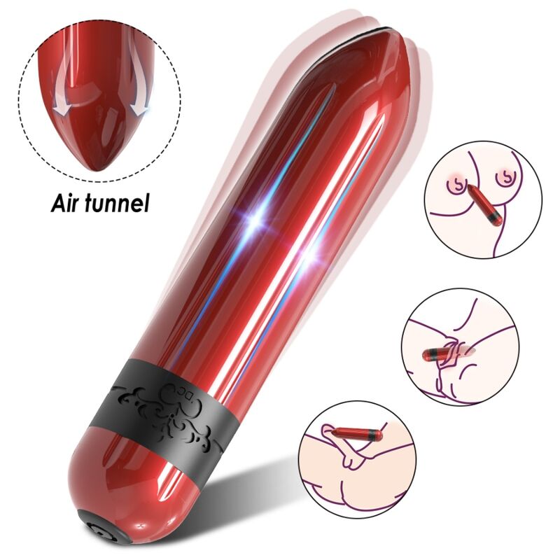 Rocket Vibratore Bullet con Telecomando Wireless Fucsia Premium - immagine 4