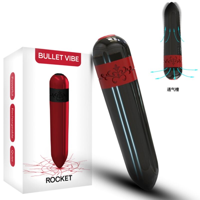 Rocket Vibratore Bullet con Telecomando Wireless Fucsia Premium - immagine 5