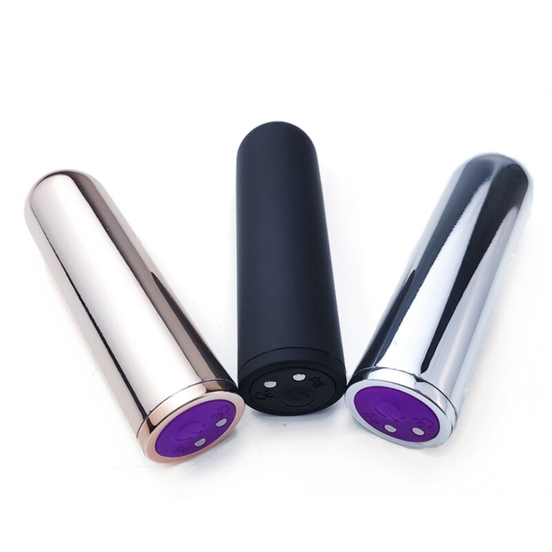 Bullet Vibratore Compatto Dorato in Metallo Premium 7.9cm - immagine 3