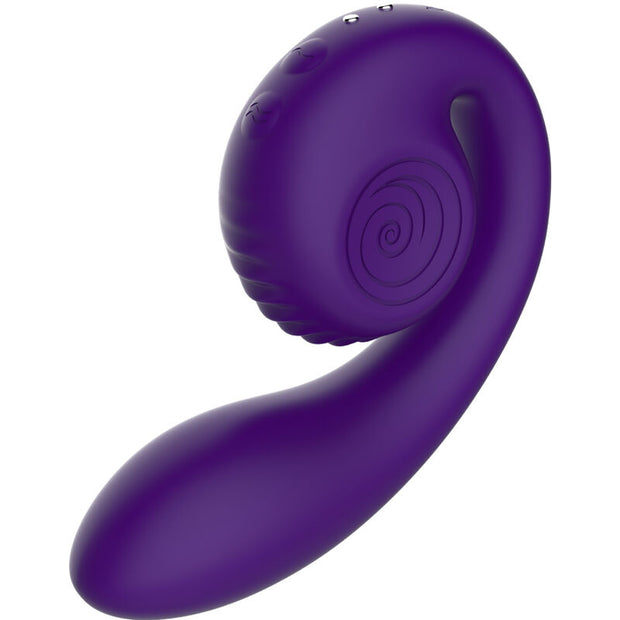 Snail Vibe Gizi Stimolatore Doppio in Silicone Viola Premium - immagine 2