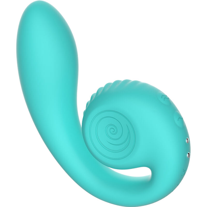 Snail Vibe Gizi Stimolatore Doppio in Silicone Turchese