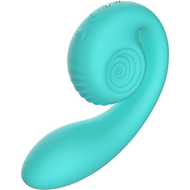 Snail Vibe Gizi Stimolatore Doppio in Silicone Turchese - immagine 2