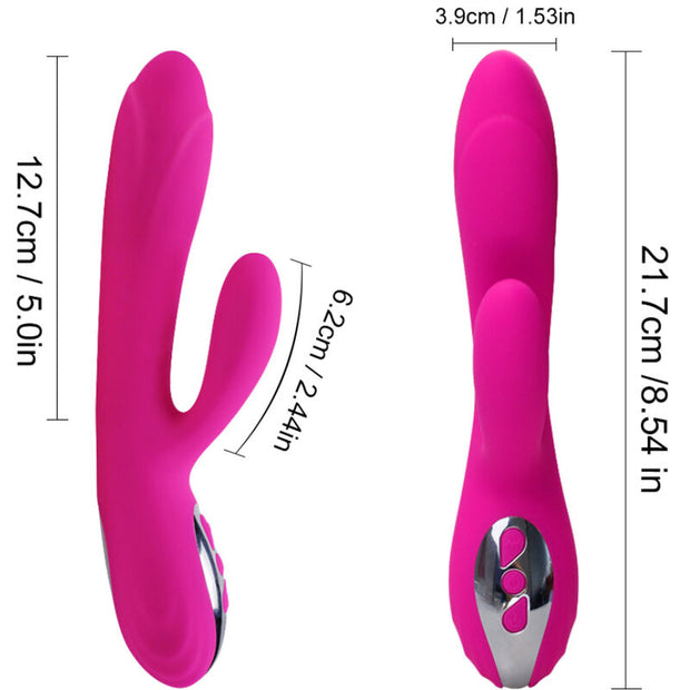 Armony - Vibratore E Stimolatore Flessibile Con Effetto Calore Fucsia