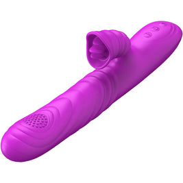 Armony - Angelia Vibratore Multifunzione Con Lingua Stimolante Effetto Calore Viola