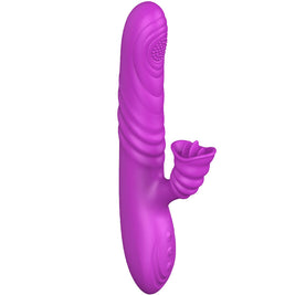 Armony - Angelia Vibratore Multifunzione Con Lingua Stimolante Effetto Calore Viola