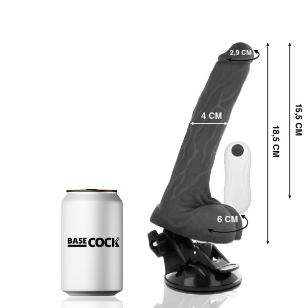 Basecock Vibratore Articolabile con Telecomando 18,5 cm Nero - immagine 2