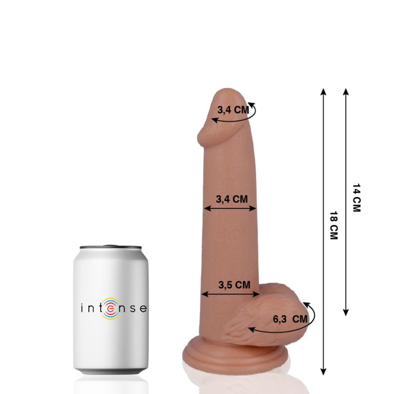 Mr Intense - 10 Cazzi Realistici 18 Cm -O- 3,4 Cm