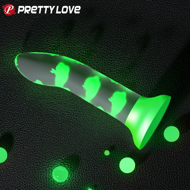 Pretty Love - Dildo Magico Nightfall Senza Vibrazione Verde Luminoso