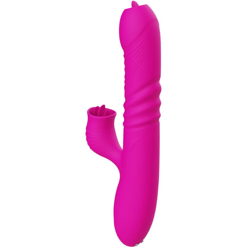 Armony - Fanny Vibratore Multifunzione A Doppia Lingua Fucsia Effetto Calore