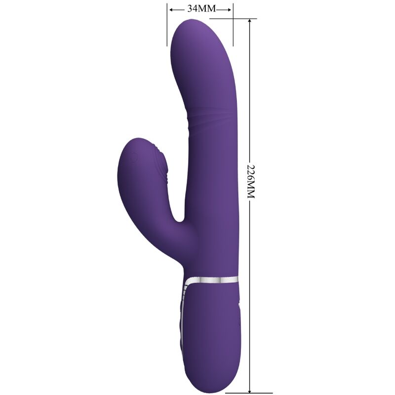 Intense Vibratore Multifunzione G-Spot Premium in Silicone Viola - immagine 2