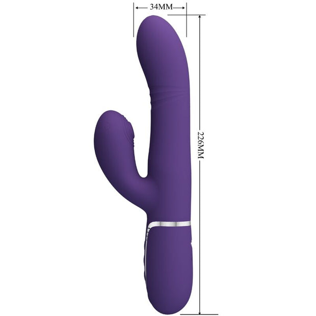 Intense Vibratore Multifunzione G-Spot Premium in Silicone Viola - immagine 2