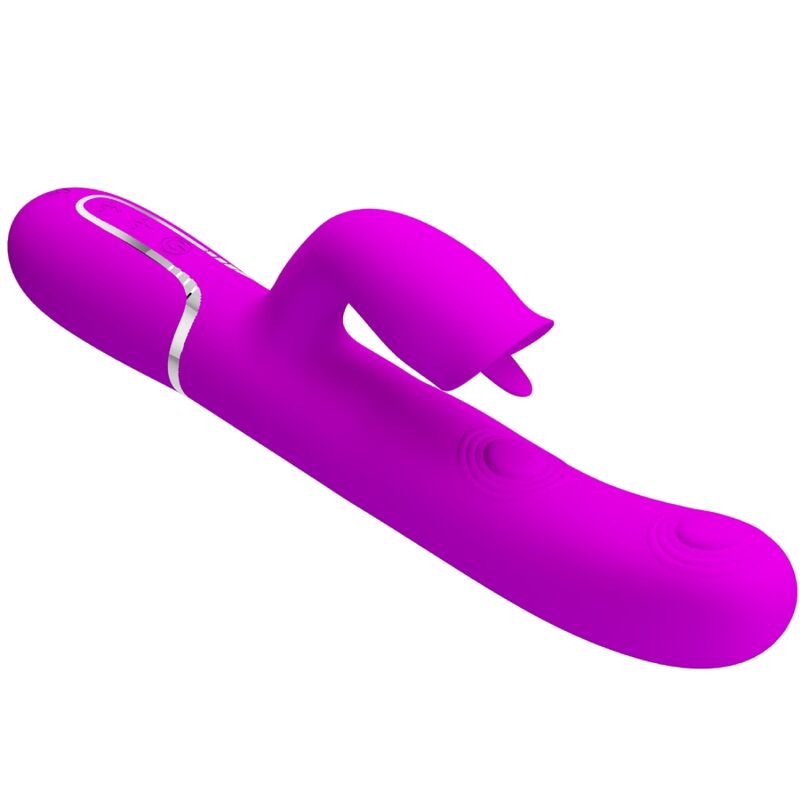 Intense Vibratore Rabbit con Licking Fucsia Body-Safe
