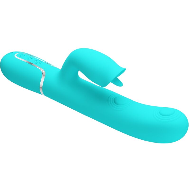 Intense Vibratore Rabbit con Leccatura in Silicone Premium