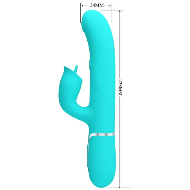 Intense Vibratore Rabbit con Leccatura in Silicone Premium - immagine 2