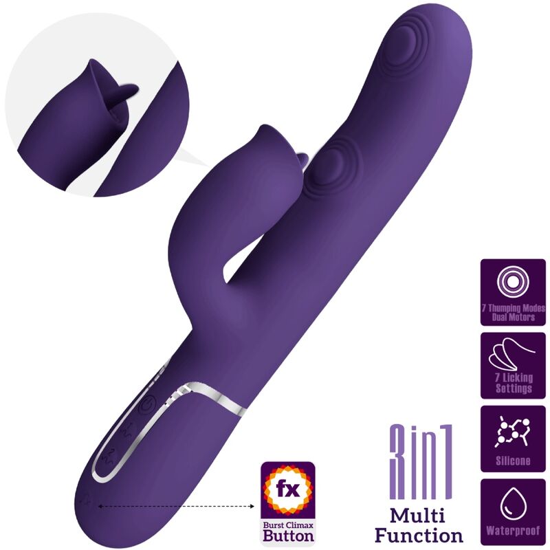 Intense Vibratore Rabbit con Stimolatore Premium Body-Safe - immagine 3