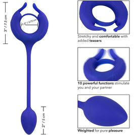 Calexotics - Anello Per Il Pene Admiral Blu Con Pesi