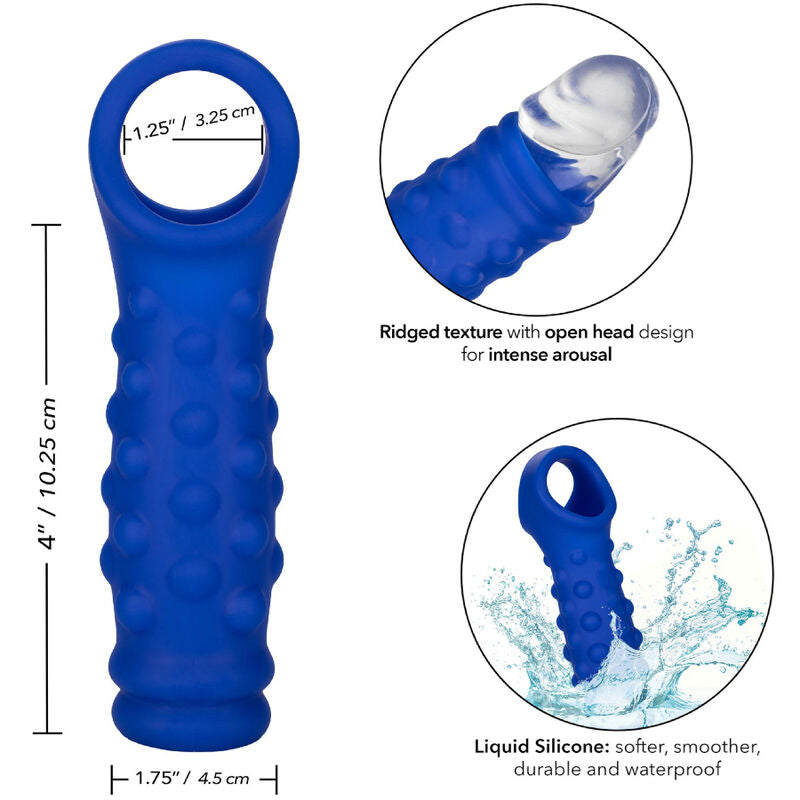 Calexotics - Copripene Con Perline Admiral In Silicone Liquido Blu