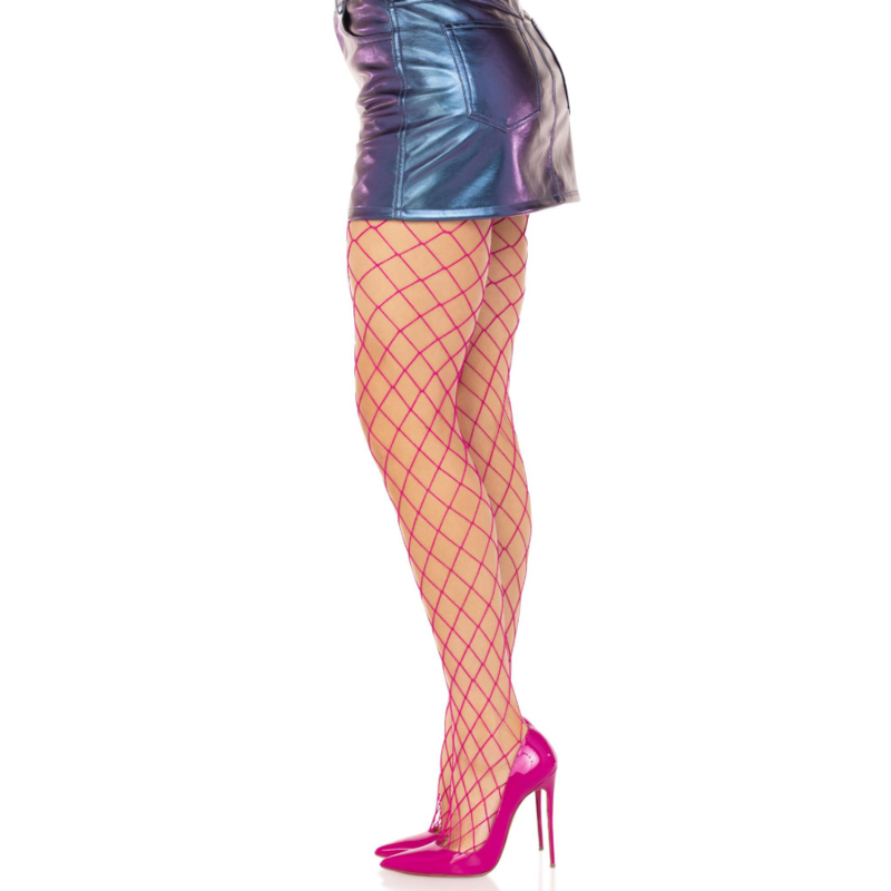 Leg Avenue - Pantimedias Rejilla Diamante Amarillo