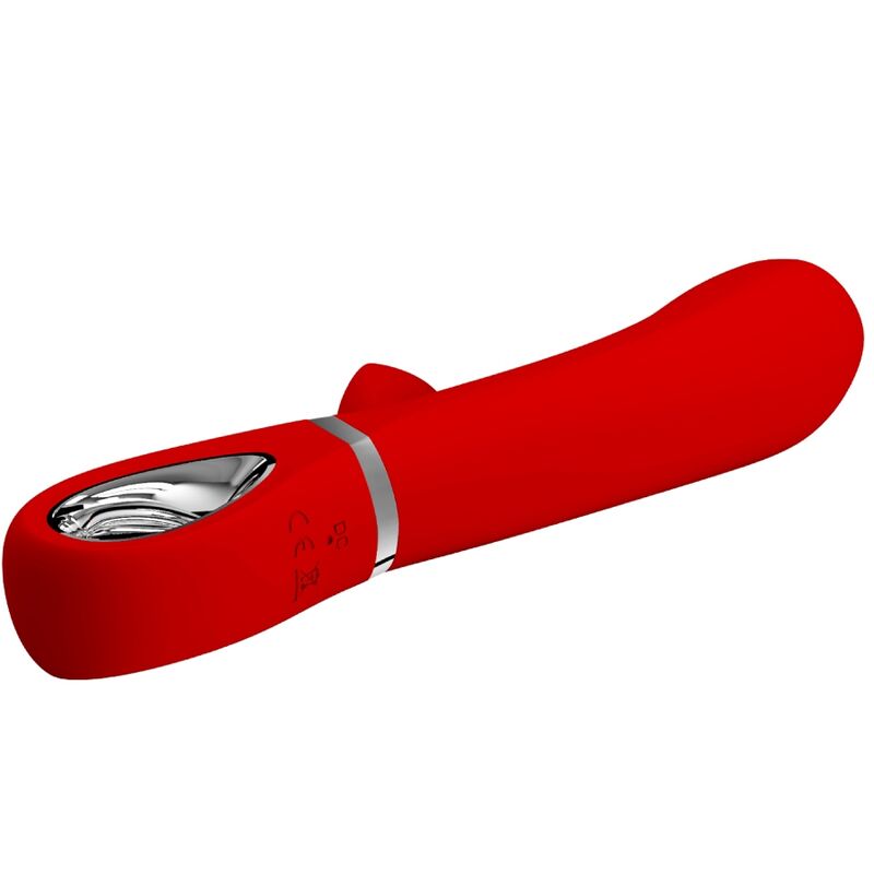 Intense Thomas Vibratore Punto G Multifunzione in Silicone Rosso - immagine 3