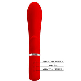 Intense Thomas Vibratore Punto G Multifunzione in Silicone Rosso - immagine 6