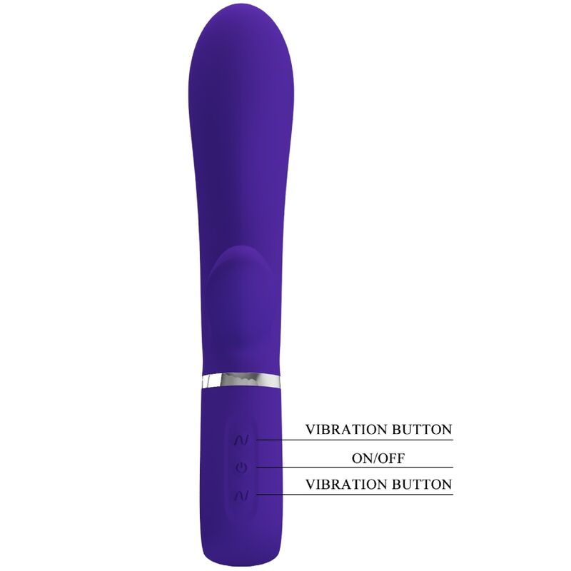 Intense Thomas Vibratore Punto G Multifunzione in Silicone Viola - immagine 6
