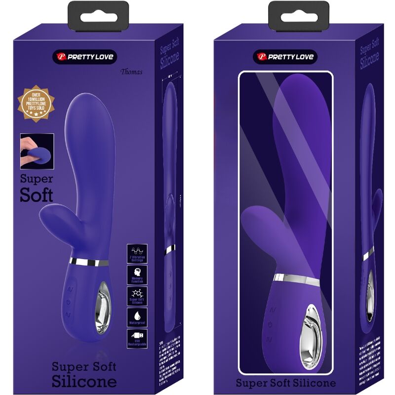 Intense Thomas Vibratore Punto G Multifunzione in Silicone Viola - immagine 9