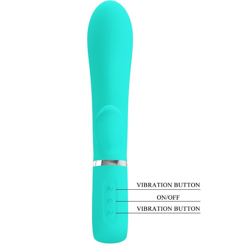 Intense Thomas Vibratore Punto G Multifunzione Verde Acqua - immagine 6