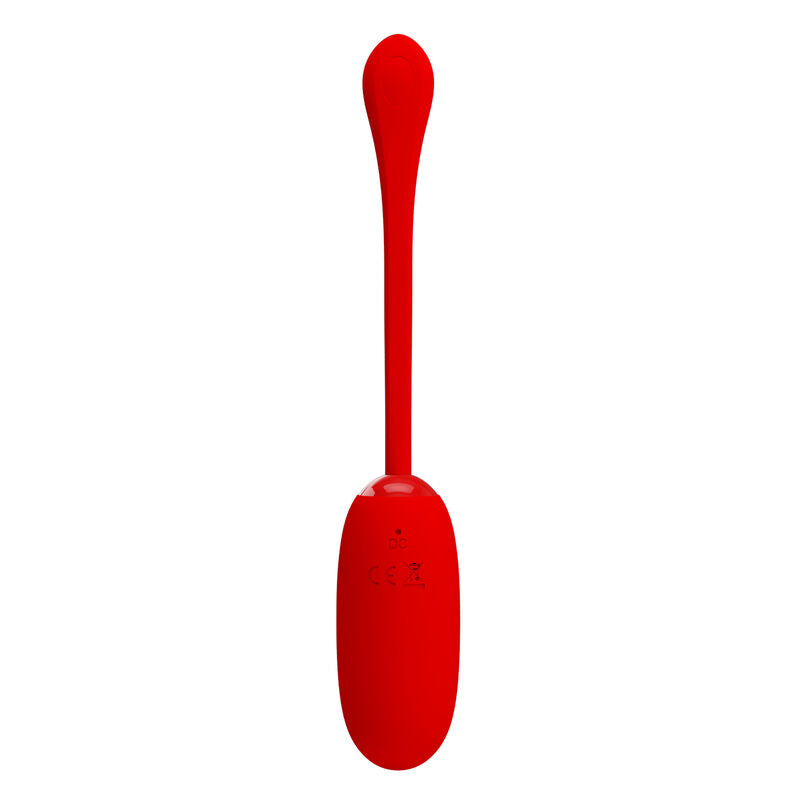 Pretty Love - Julius Uovo Vibrante Ricaricabile Impermeabile Rosso