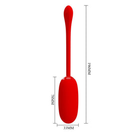 Pretty Love - Julius Uovo Vibrante Ricaricabile Impermeabile Rosso