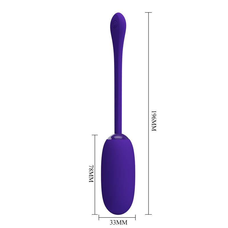 Pretty Love - Julius Uovo Vibrante Impermeabile E Ricaricabile Viola