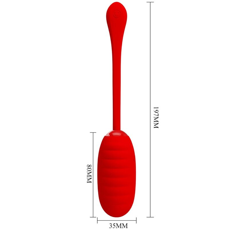 Pretty Love - Kirk Uovo Vibrante Ricaricabile Rosso