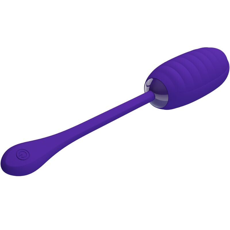 Pretty Love Kirk Uovo Vibrante Ricaricabile in Silicone Viola - immagine 4