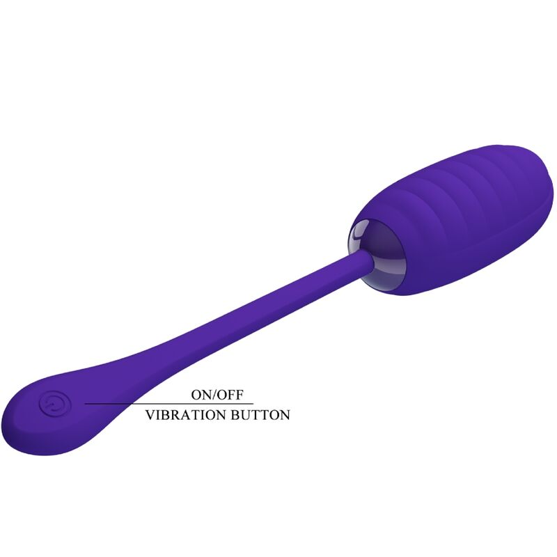 Pretty Love Kirk Uovo Vibrante Ricaricabile in Silicone Viola - immagine 7