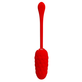 Pretty Love - Uovo Vibrante Con Texture Marina Rossa Ricaricabile