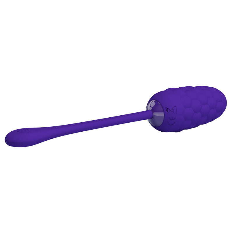 Pretty Love - Uovo Vibrante Con Texture Marina Ricaricabile Viola