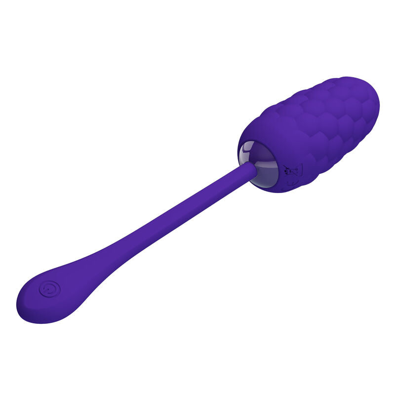 Pretty Love - Uovo Vibrante Con Texture Marina Ricaricabile Viola