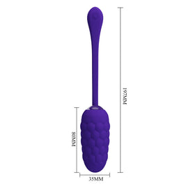 Pretty Love - Uovo Vibrante Con Texture Marina Ricaricabile Viola