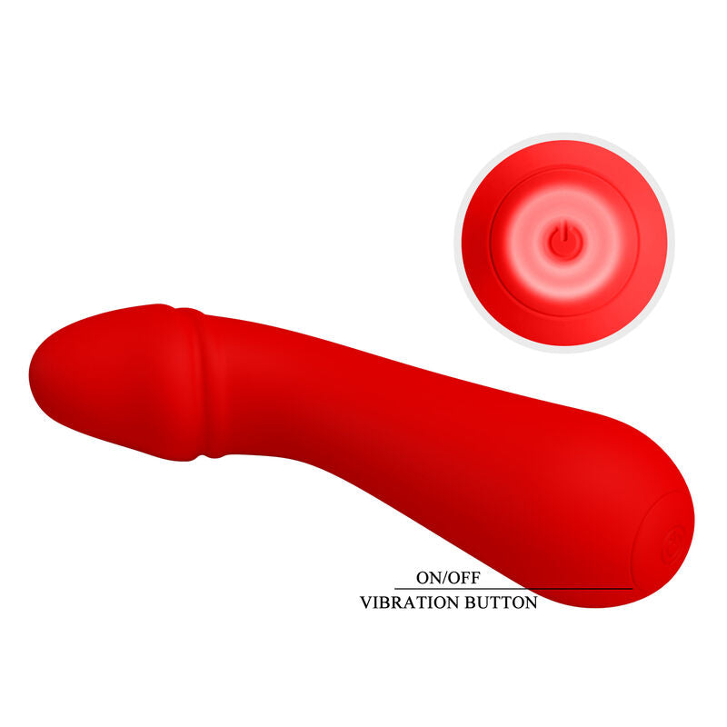 Pretty Love Cetus Vibratore Punto G Ricaricabile Rosso - immagine 7