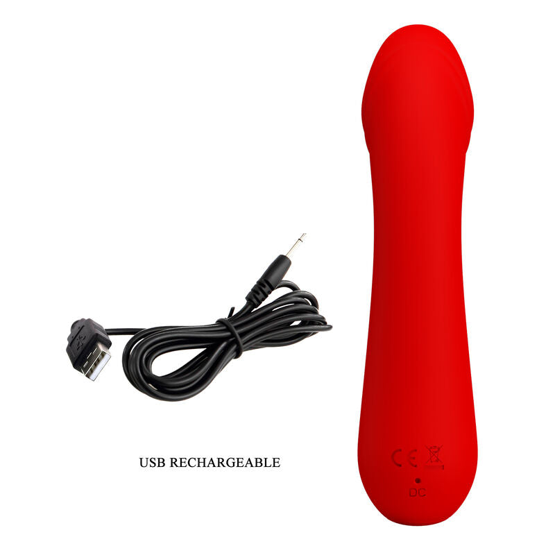 Pretty Love Cetus Vibratore Punto G Ricaricabile Rosso - immagine 8