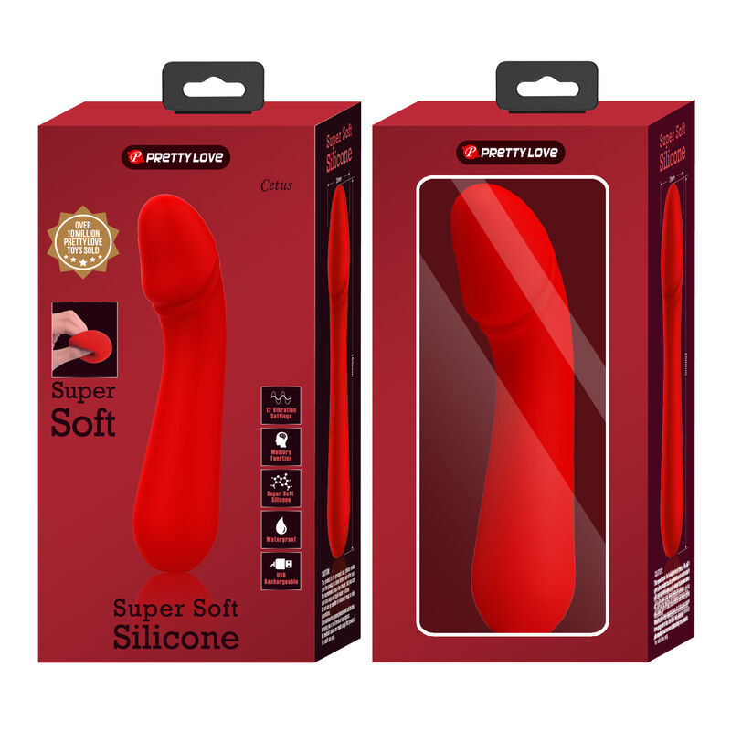 Pretty Love Cetus Vibratore Punto G Ricaricabile Rosso - immagine 9