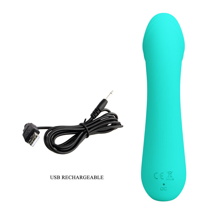 Pretty Love Cetus Vibratore Punto G Ricaricabile Verde Acqua - immagine 8