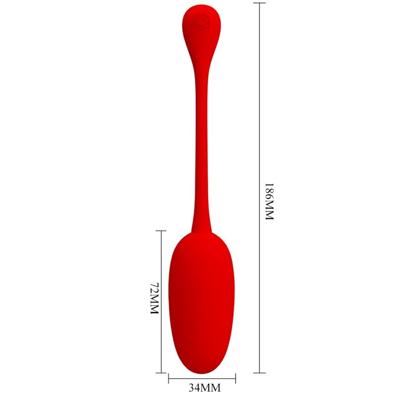 Pretty Love - Knucker Rosso Uovo Vibrante Ricaricabile