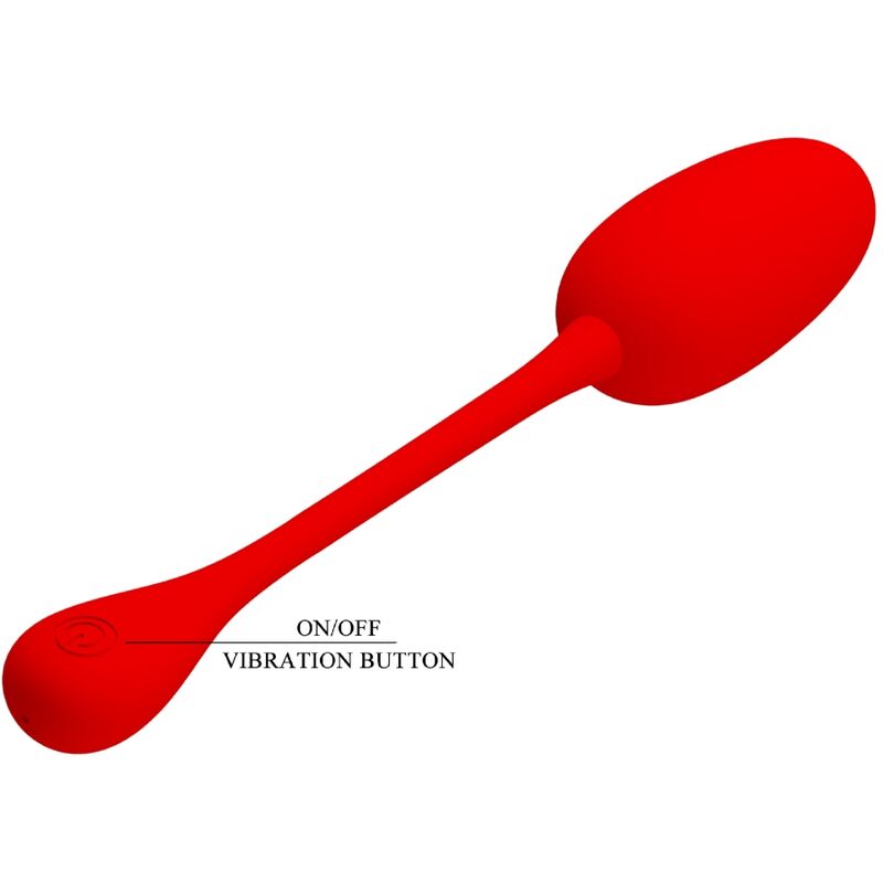 Pretty Love - Knucker Rosso Uovo Vibrante Ricaricabile