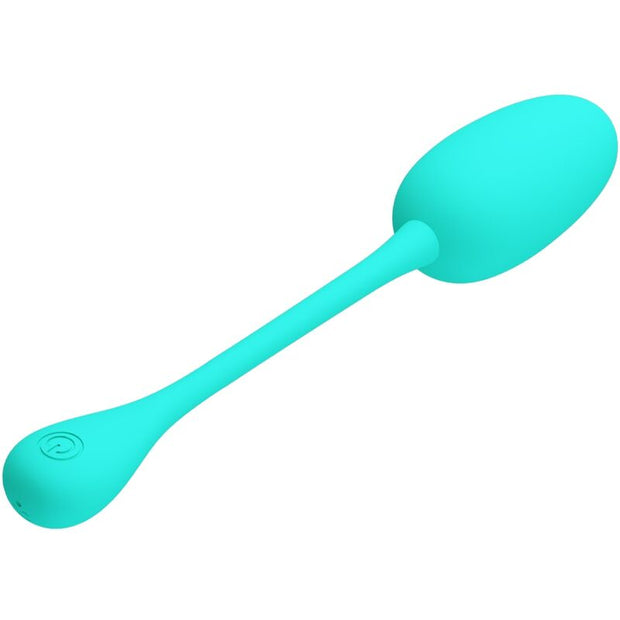 Fun Toys Knucker Uovo Vibrante Ricaricabile in Silicone Verde Acqua - immagine 2